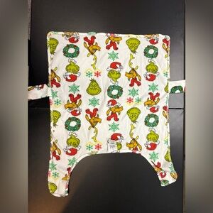 Festive Dog Sweater - White with Green and Red Design